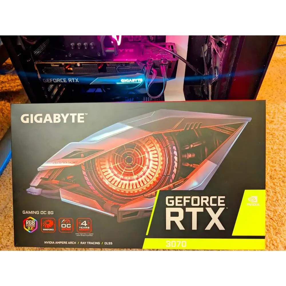 Nvidia GIGABYTE Gaming OC RTX 3070 8GB Graphics Card Video